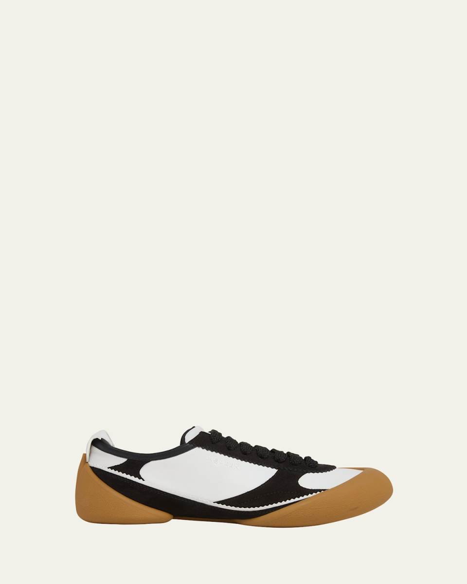 Flexion Colorblock Leather and Rubber Sneakers